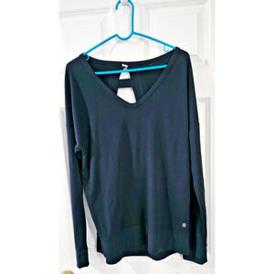 Balance Collection Women’s Black Crisscross Georgia Sweatshirt Sz large